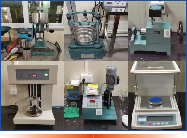 Moulding sand inspection equipment 